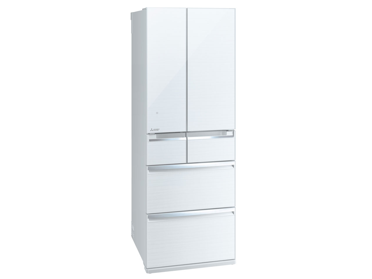 三菱 MR-WX47A-W 6ドア冷蔵庫「置けるスマート大容量 WXシリーズ」(470L・フレンチドア) クリスタルホワイト
