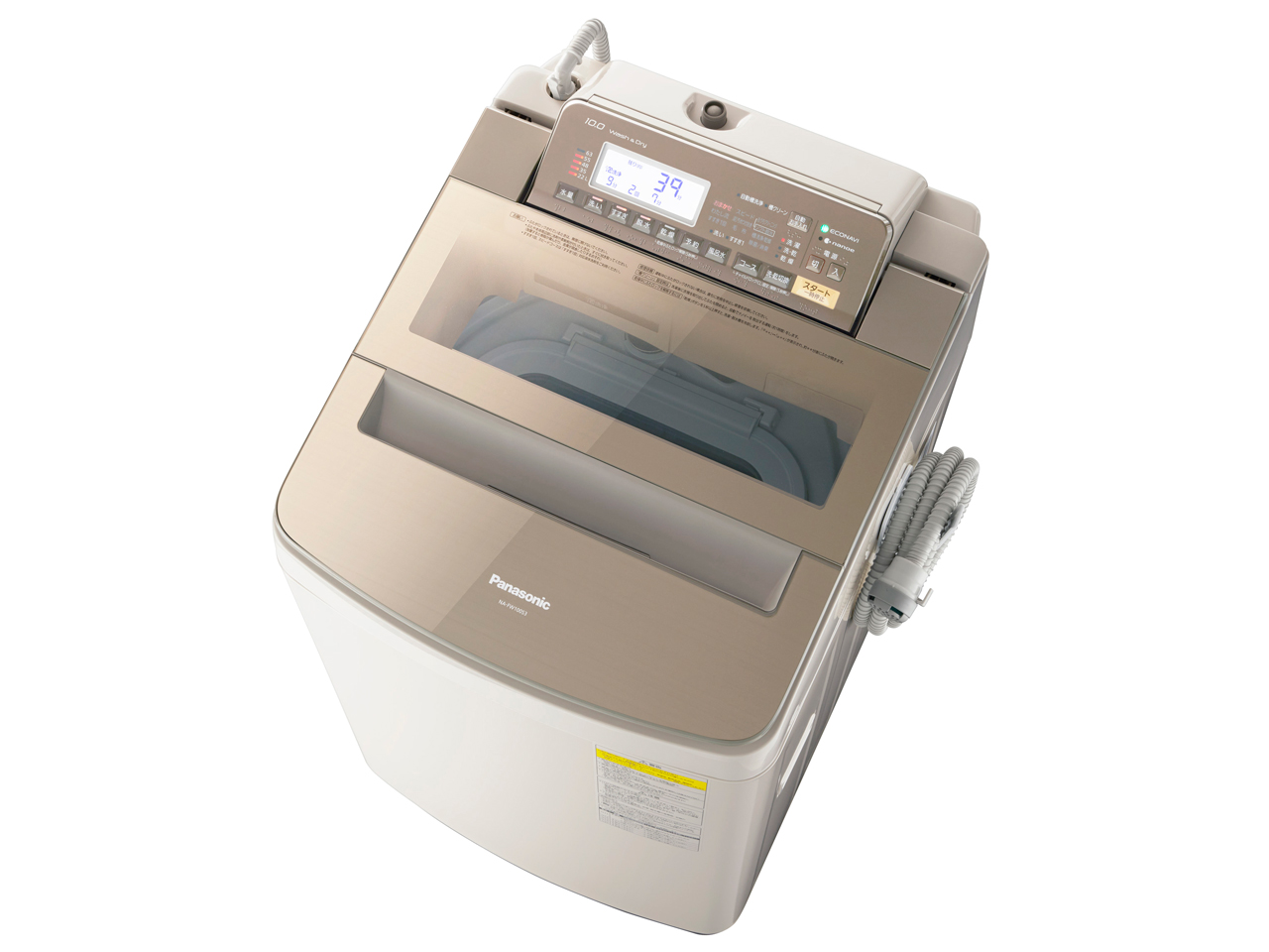 パナソニック NA-FW100S3-T 洗濯乾燥機(洗濯10.0kg/乾燥5.0kg) ブラウン